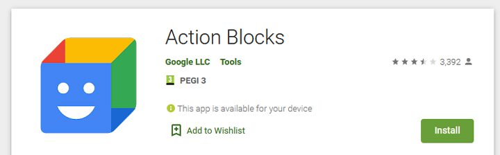 اپلیکیشن action block
