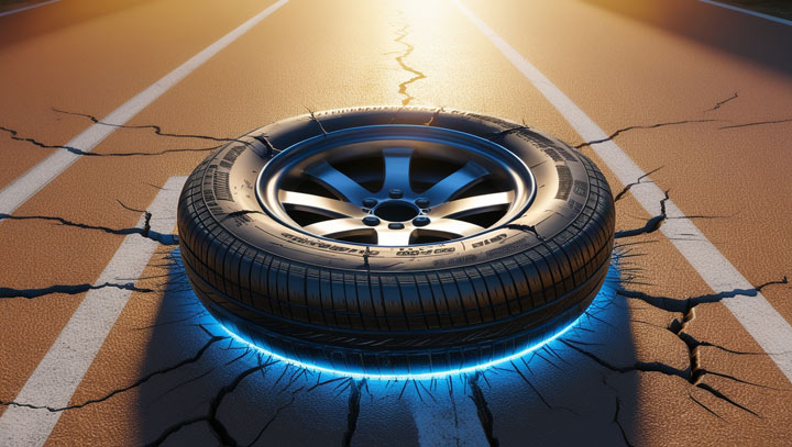ترکیدن لاستیک خودرو