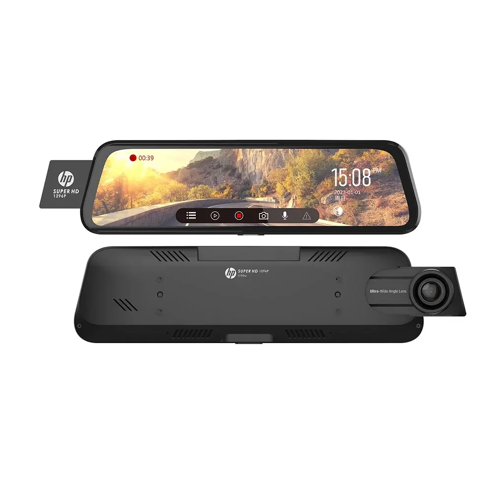 دوربین-آینه-hp-5 دوربین خودروی تکلنزه طرح آینه HP مدل F799W - Image 1